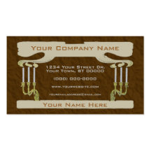 Smoke & Candles Art Nouveau / Deco Business Cards
