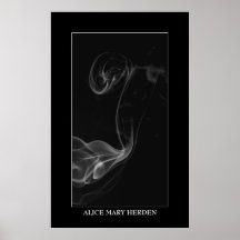 SMOKE PHOTOGRAHY , ALICE MARY HERDEN PRINT