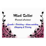 smoke pink business card templates