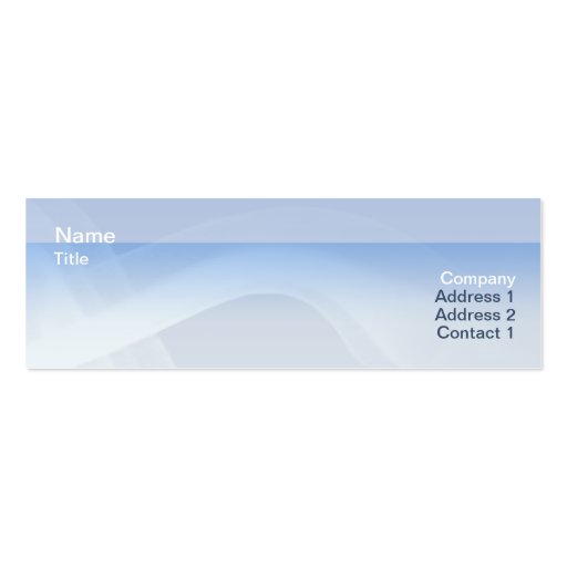 Smoke - Skinny Business Card Templates