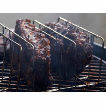 Smoked Ribs On Grill Photo Cut Out