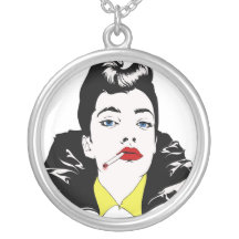 smoker woman necklace