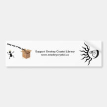 Smokey Crystal Library Bumpersticker Bumper Stickers