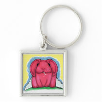 Smoking Bad Bunny Keychain