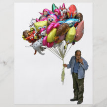 Smoking Balloon Salesman Custom Flyer
