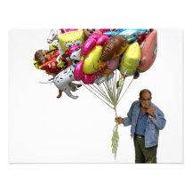 Smoking Balloon Salesman Invitations