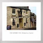 Smoking Dog Pub Malmesbury, England Poster