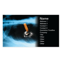 Smoking issues business card templates