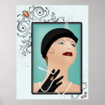 Smoking Lady in the Twenties posters