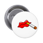Smoking Lips Button
