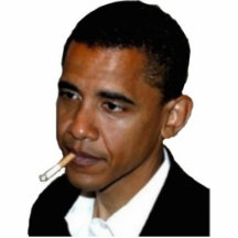 smoking Obama Photo Cut Out