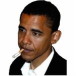 smoking Obama photo sculptures