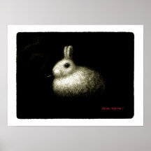 Smoking rabbit poster
