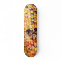 smoking skull maize skateboard