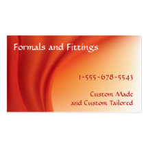 Smoky Silk - Orange Business Cards