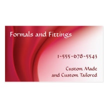 Smoky Silk - Red Business Cards