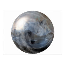 Smoky Wolf in Crystal Ball Post Card