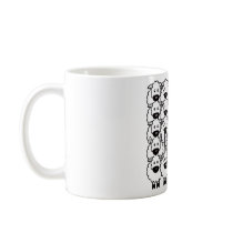 Smooth-Coated Border Collie in the Sheep Coffee Mugs
