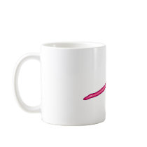Smooth Fuschia Dragonfly Coffee Mugs