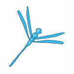 Smooth Light Blue Dragonfly Photo Cutouts