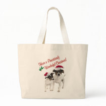 Smooth Toy Fox Terrier Christmas Wishes Canvas Bags