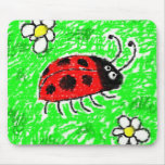 Smudgy Ladybug mousepads
