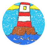 Smudgy Lighthouse Sticker