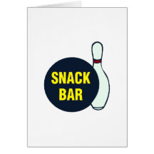 Snack Bar (Bowling) Greeting Card