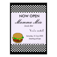 Snack Bar Opening Party Invitation