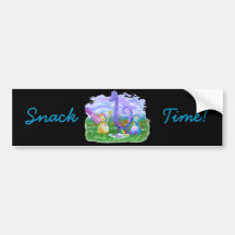 Snack Time! Bumper Stickers