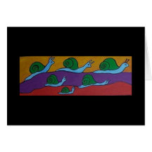 snail army greeting card