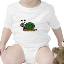 snail baby bodysuit