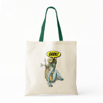 Snail Geek Fairy Girl Tote Bag