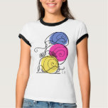Snail Pile Women's Ringer T-Shirt