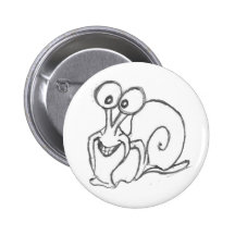 SNAIL PINBACK BUTTON