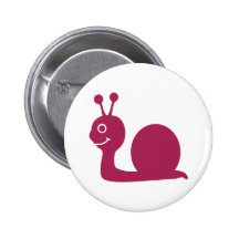 Snail Pinback Buttons
