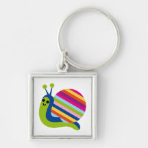 Snail Slugs Gastropoda Cute Cartoon Animal Keychain