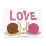 Snails In Love Postcard