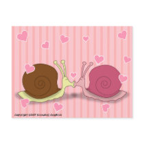 Snails In Love Postcard