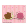Snails In Love Postcard