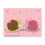 Snails In Love Postcard