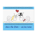 Snails in love - save the date postcard