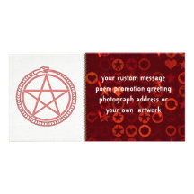 Snake and Pentagram Picture Card