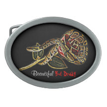 Snake belt buckle python