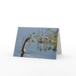 Snake bird "thinking of you" card