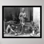Snake Charmers With Their Cobras in India 1898 Posters