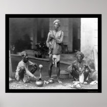 Snake Charmers With Their Cobras in India 1898 Posters