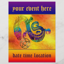 Snake Charming Witch Flyer Design