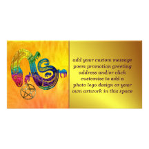 Snake Charming Witch Photo Card
