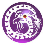 SNAKE  DRAGON , white, purple amethyst ,red ruby Stickers